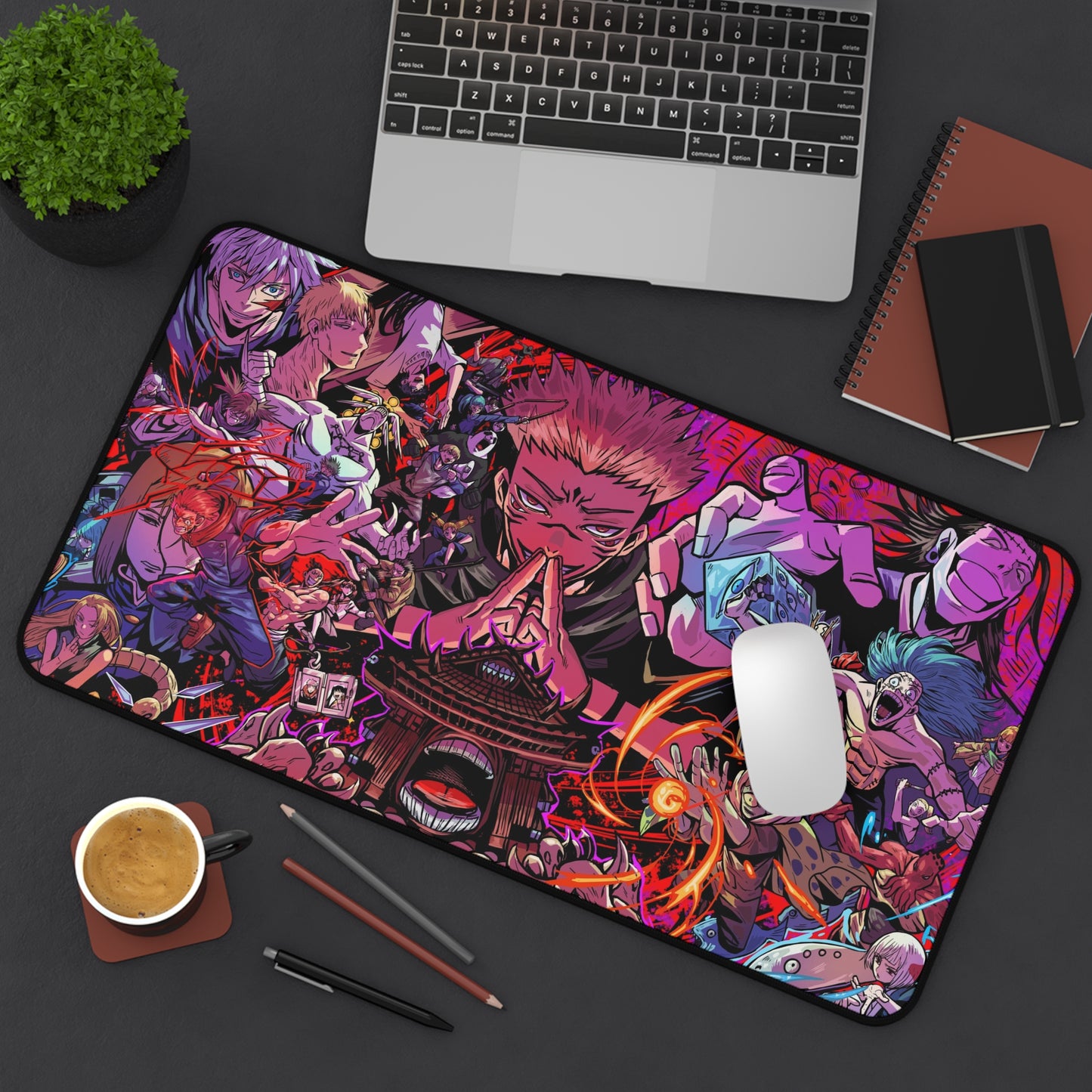 Anime Jujutsu Kaisen Gojo vs Sukuna Desk Mat