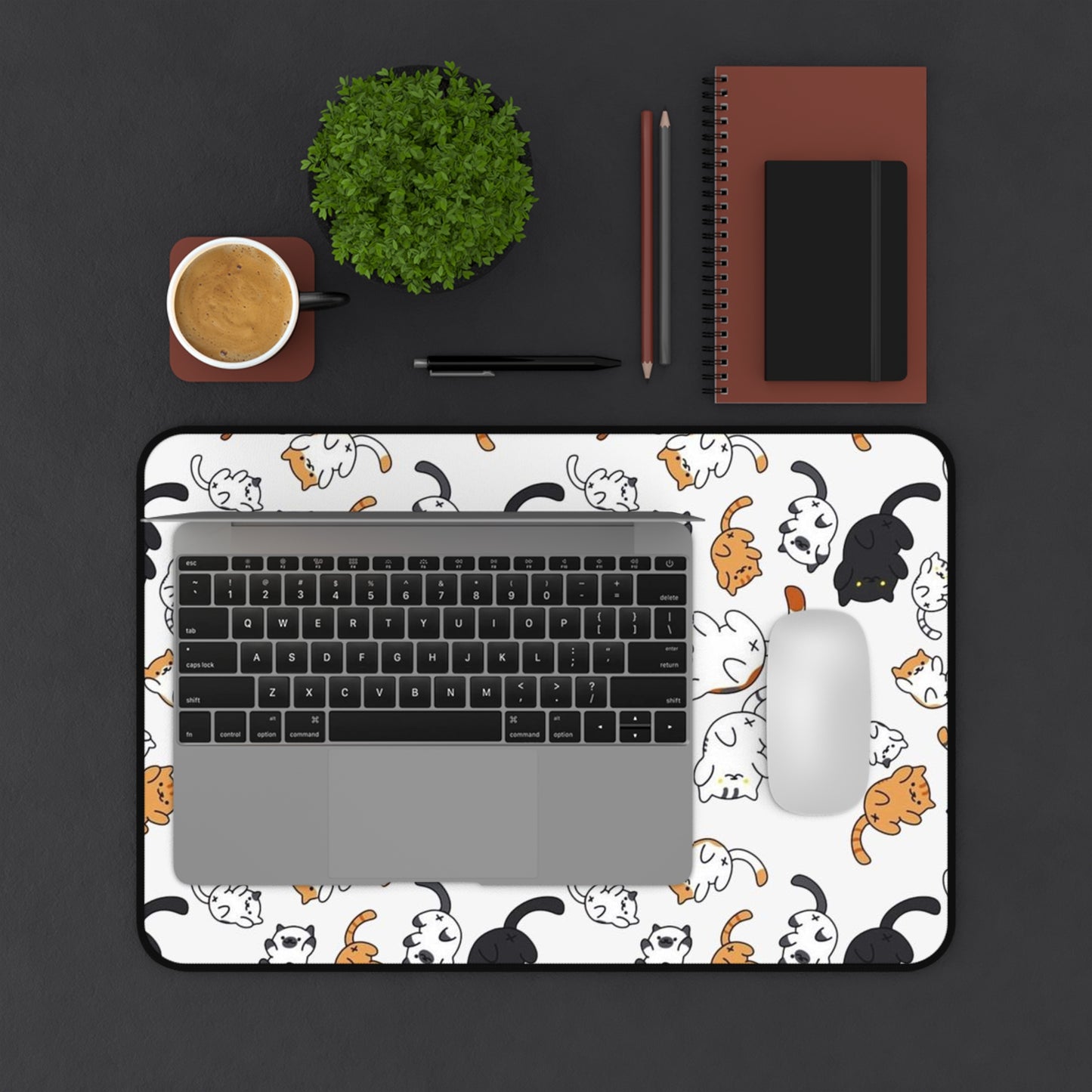 Funny cats Desk Mat, Gaming keyboard mat, mousepad large, XXL extended deskpad mouse pad