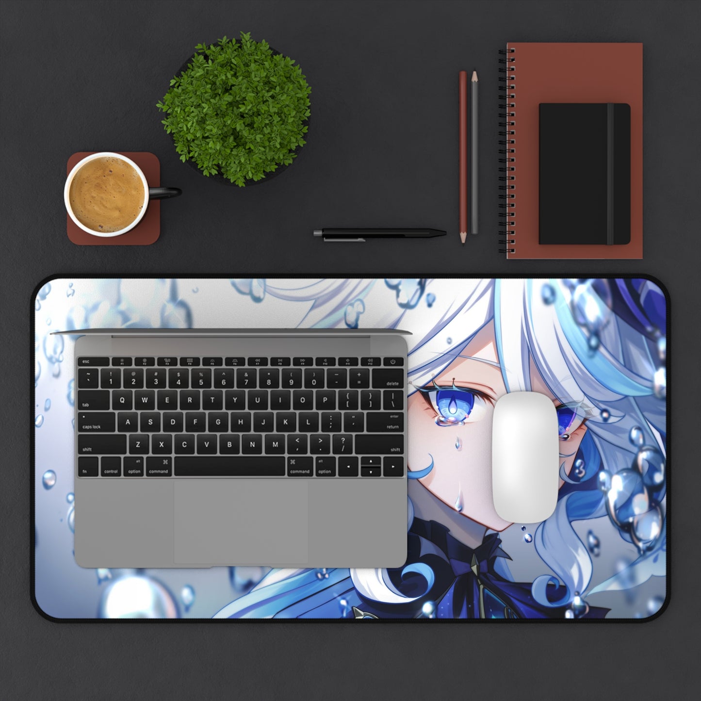Anime Girl Furina Genshin Gaming Desk Mat
