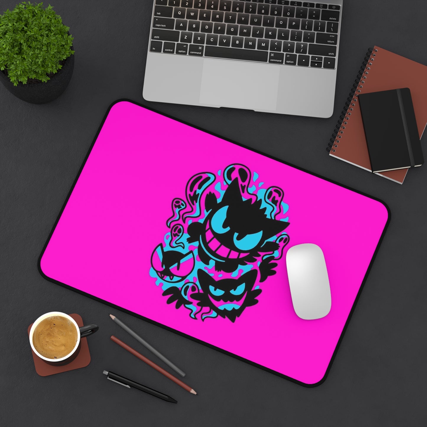 Anime Gastly Haunter Gengar Dark Gaming Desk Mat