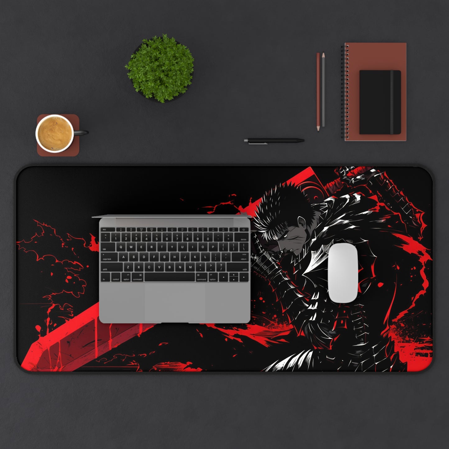 Anime Warrior Gaming Desk Mat