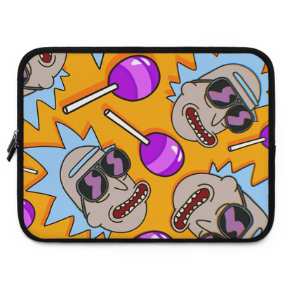 Candy Rick and Morty Laptop sleeve macbook or any laptop 13, 15, 17 inch with print anime blade, Laptop carrying case, laptop bag - Bolt Print