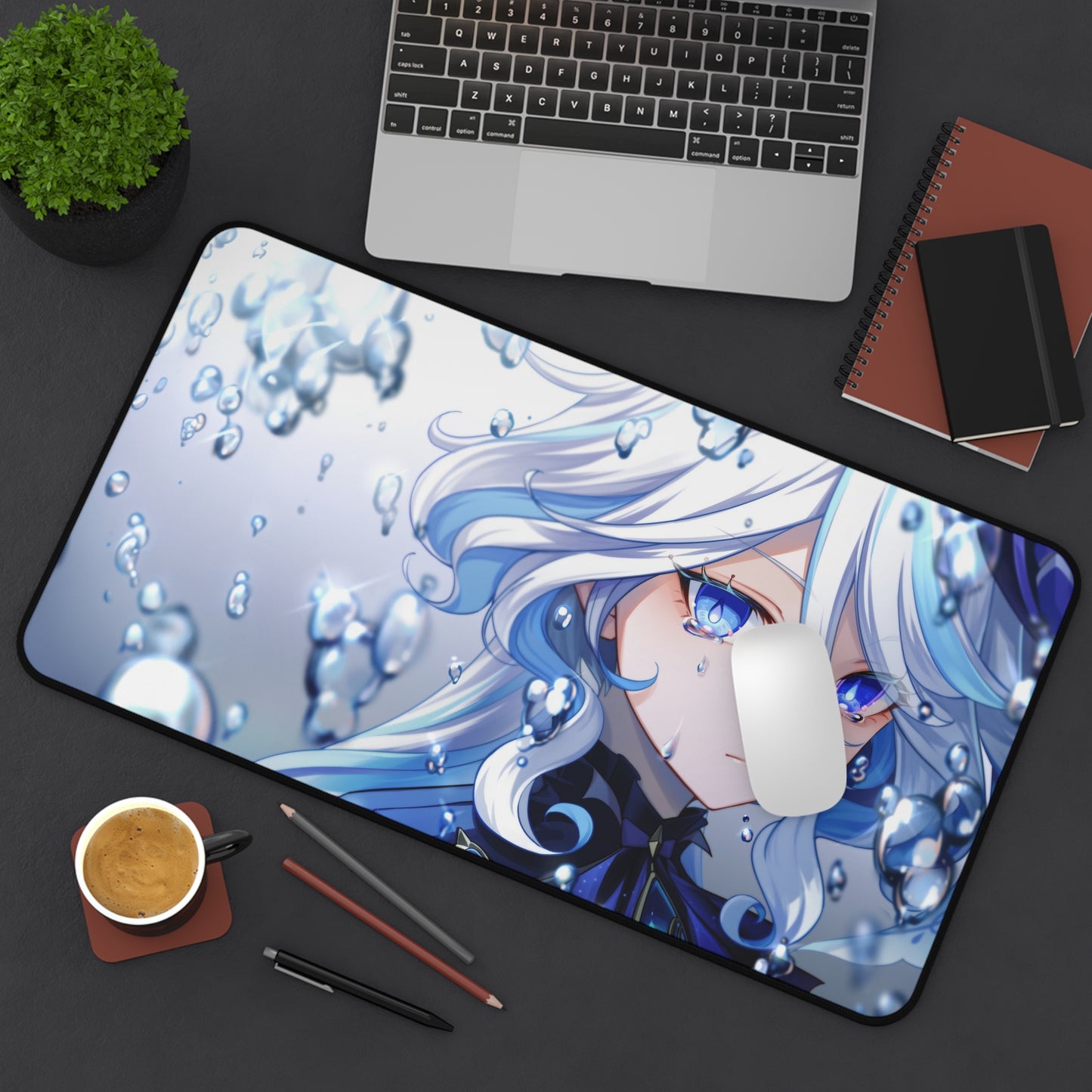 Anime Girl Furina Genshin Gaming Desk Mat