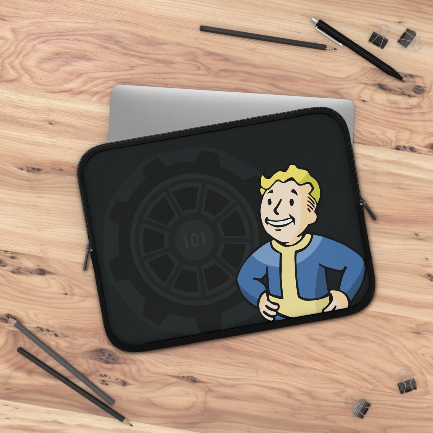 fallout 101 Laptop sleeve macbook or any laptop, laptop bag, Laptop carrying case