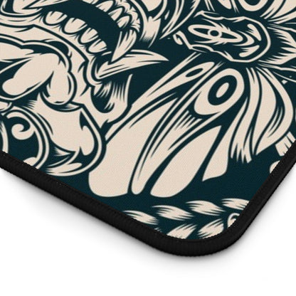 Vintage tattoos 2 Desk Mat, Gaming keyboard mat, mousepad large, XXL extended deskpad mouse pad