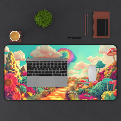 fantasy world Desk Mat, Psychedelic gaming mouse mat, XXL deskpad mouse pad