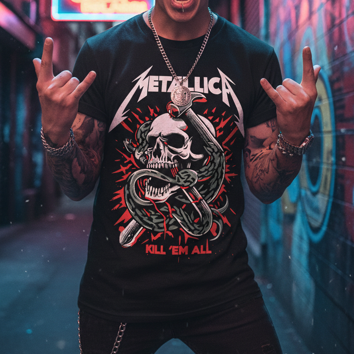 Metallica Kill ’Em All T-Shirt, Metal Unisex tee