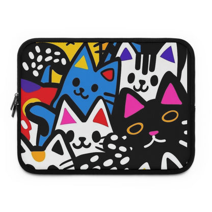 Colored cats Laptop sleeve macbook or any laptop, laptop bag, laptop cover