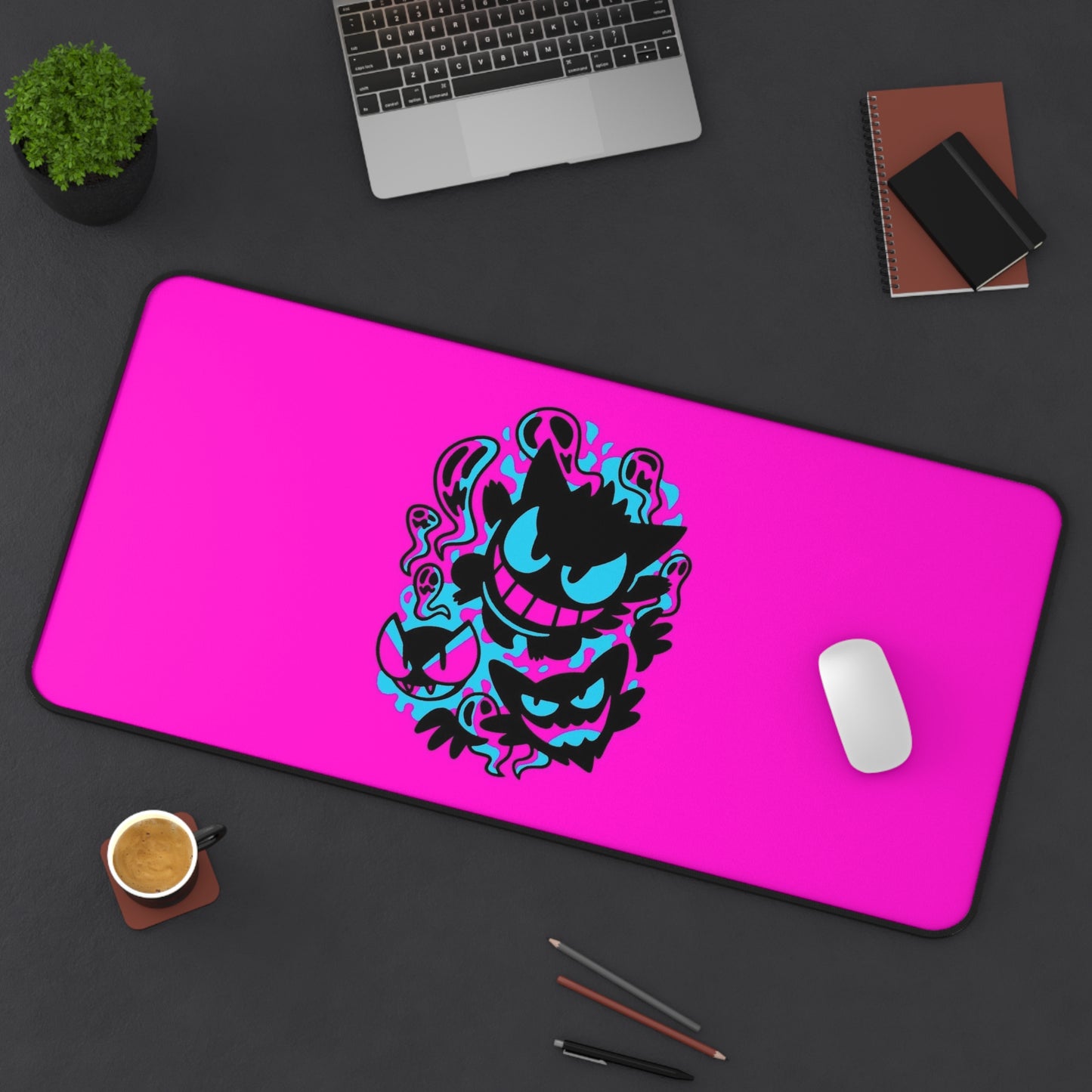 Anime Gastly Haunter Gengar Dark Gaming Desk Mat