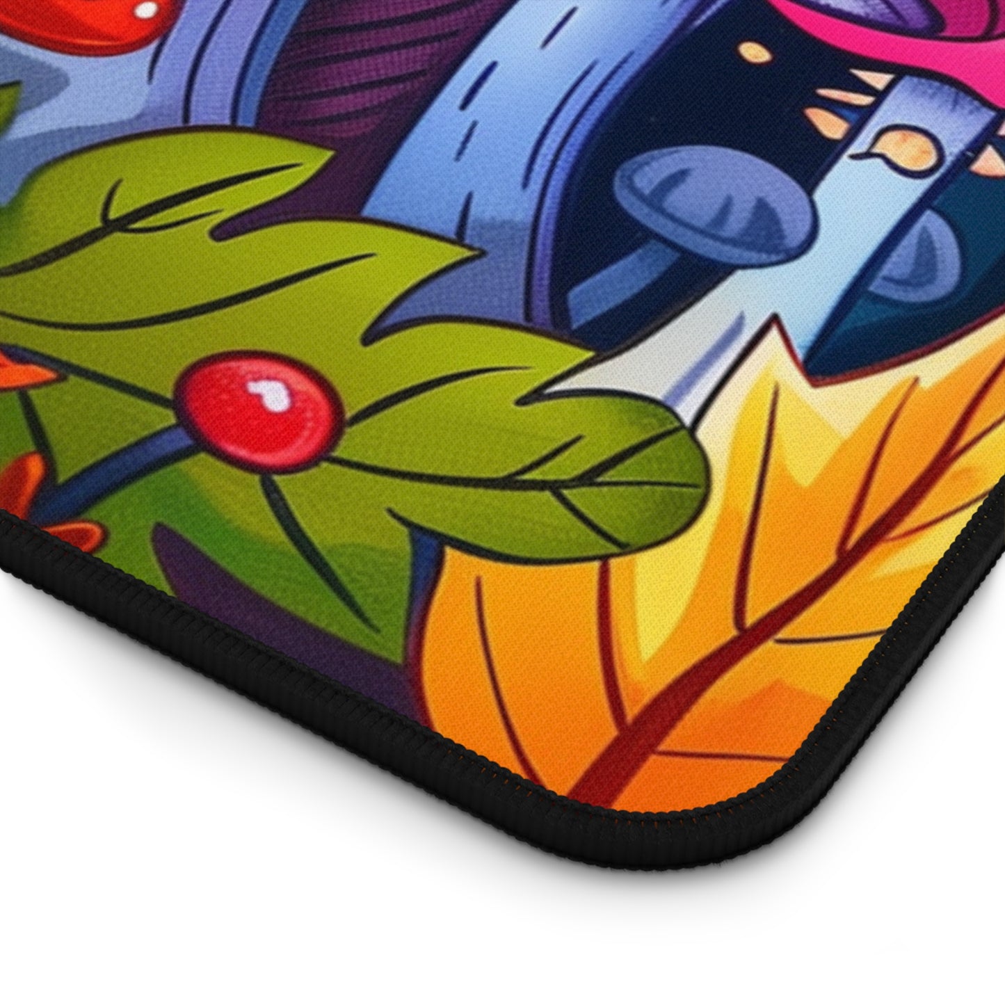 poisonous mushrooms Desk Mat, Psychedelic gaming mouse mat, XXL deskpad mouse pad