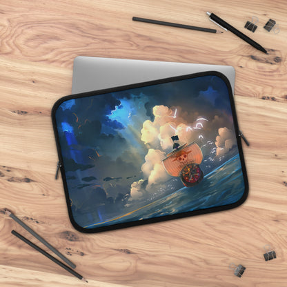 Anime One Piece Ship Laptop sleeve 13, 14, 15, 17 inch laptop bag, laptop accessories, laptop cover, Anime macbook sleeve manga gift for coworker