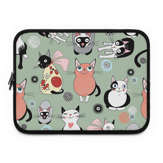 Cats Laptop sleeve - Bolt Print