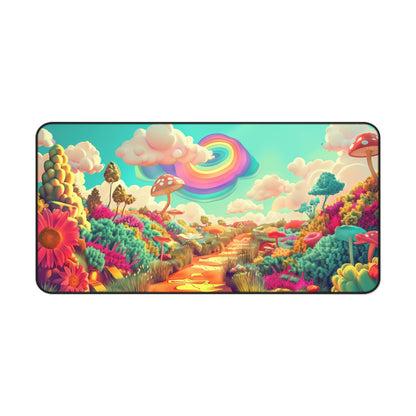 fantasy world Desk Mat, Psychedelic gaming mouse mat, XXL deskpad mouse pad