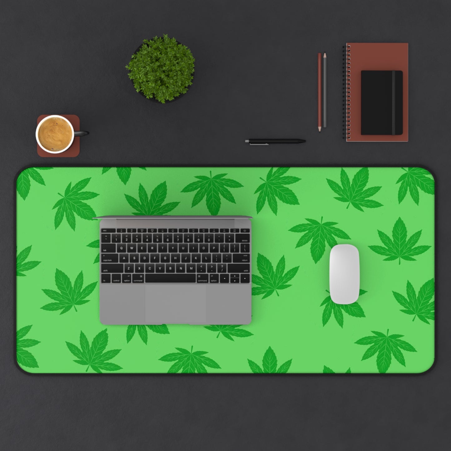 Marijuana Desk Mat, Gaming keyboard mat, XXL mousepad