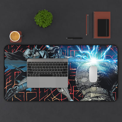 Darth Vader thunderbolt Desk Mat, deskmat xl, Gaming keyboard matt, mousepad large, XXL extended deskpad mouse pad, large gaming mousepad - Bolt Print