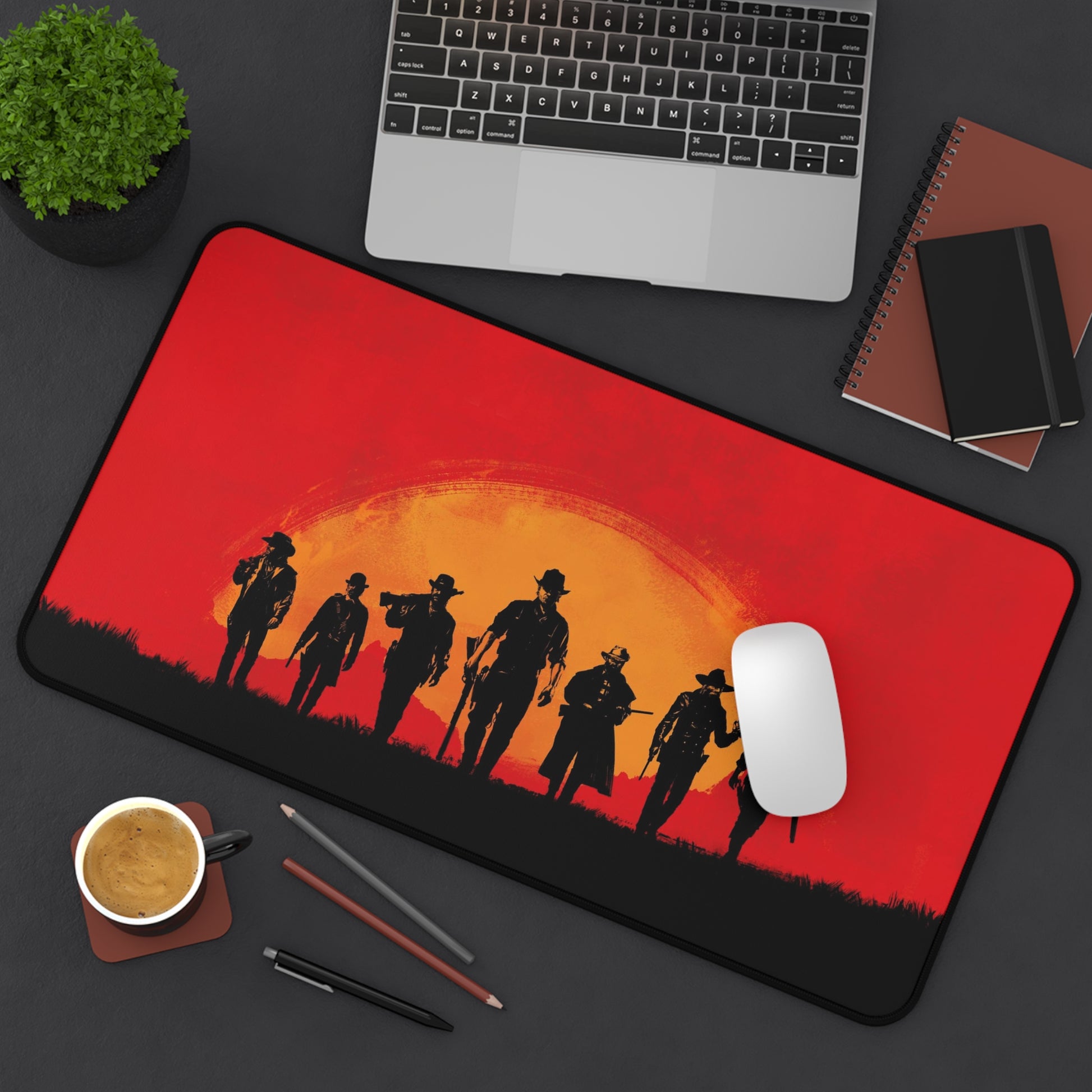 Red Dead Redemption2 Desk Mat, deskmat xl, Gaming keyboard matt, mousepad large, XXL extended deskpad mouse pad, large gaming mousepad - Bolt Print