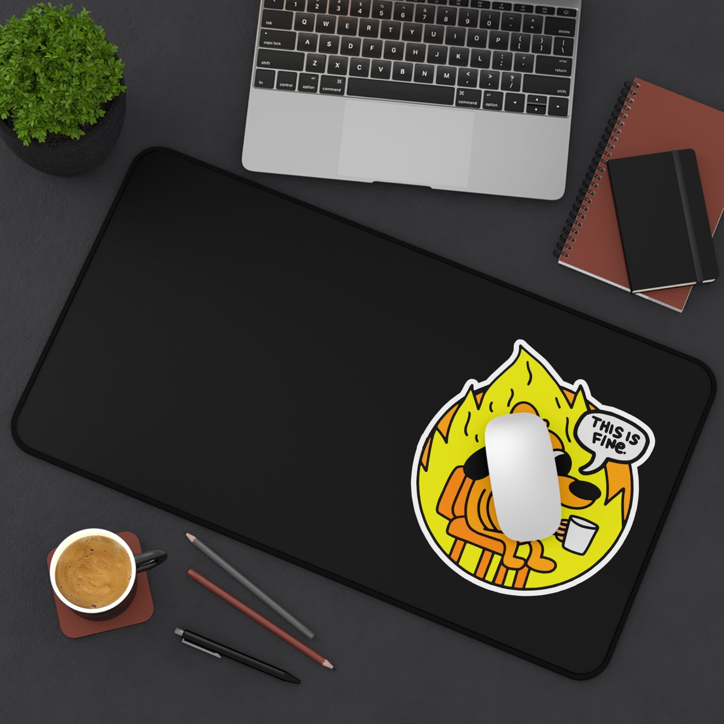 This is fine Desk Mat, gaming mouse mat, mousepad large, XXL deskpad mouse pad