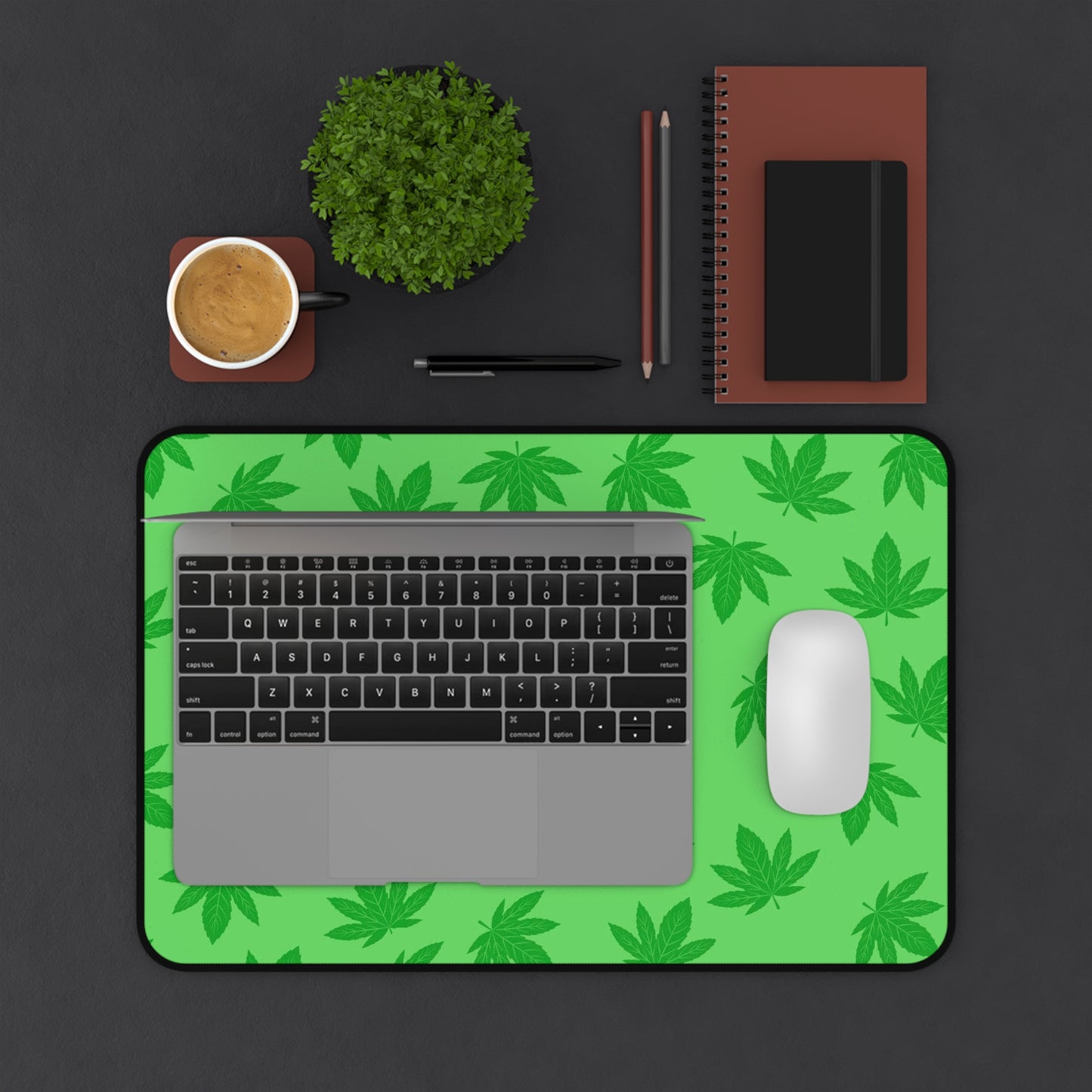 Marijuana Desk Mat, Gaming keyboard mat, XXL mousepad