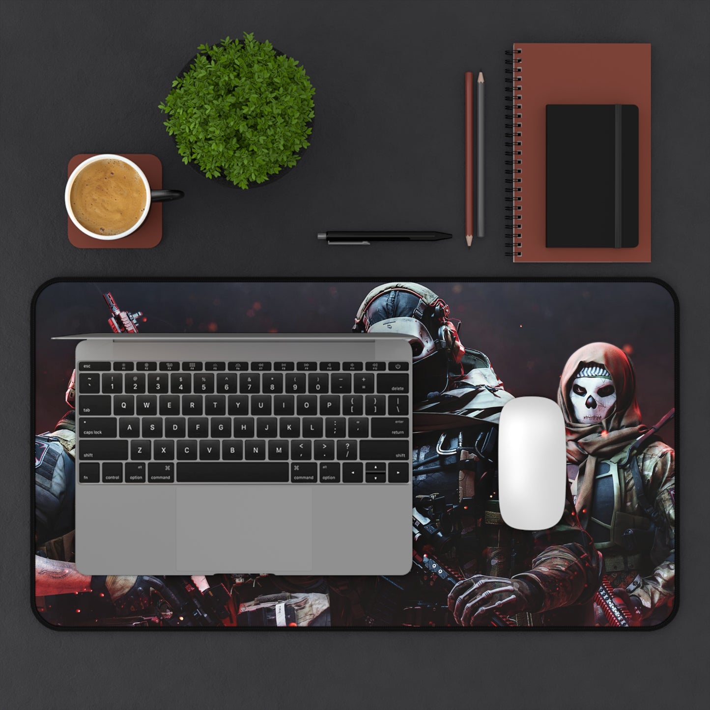 Call of Duty Desk Mat, Gaming keyboard matt, mousepad large, XXL extended deskpad mouse pad - Bold Print