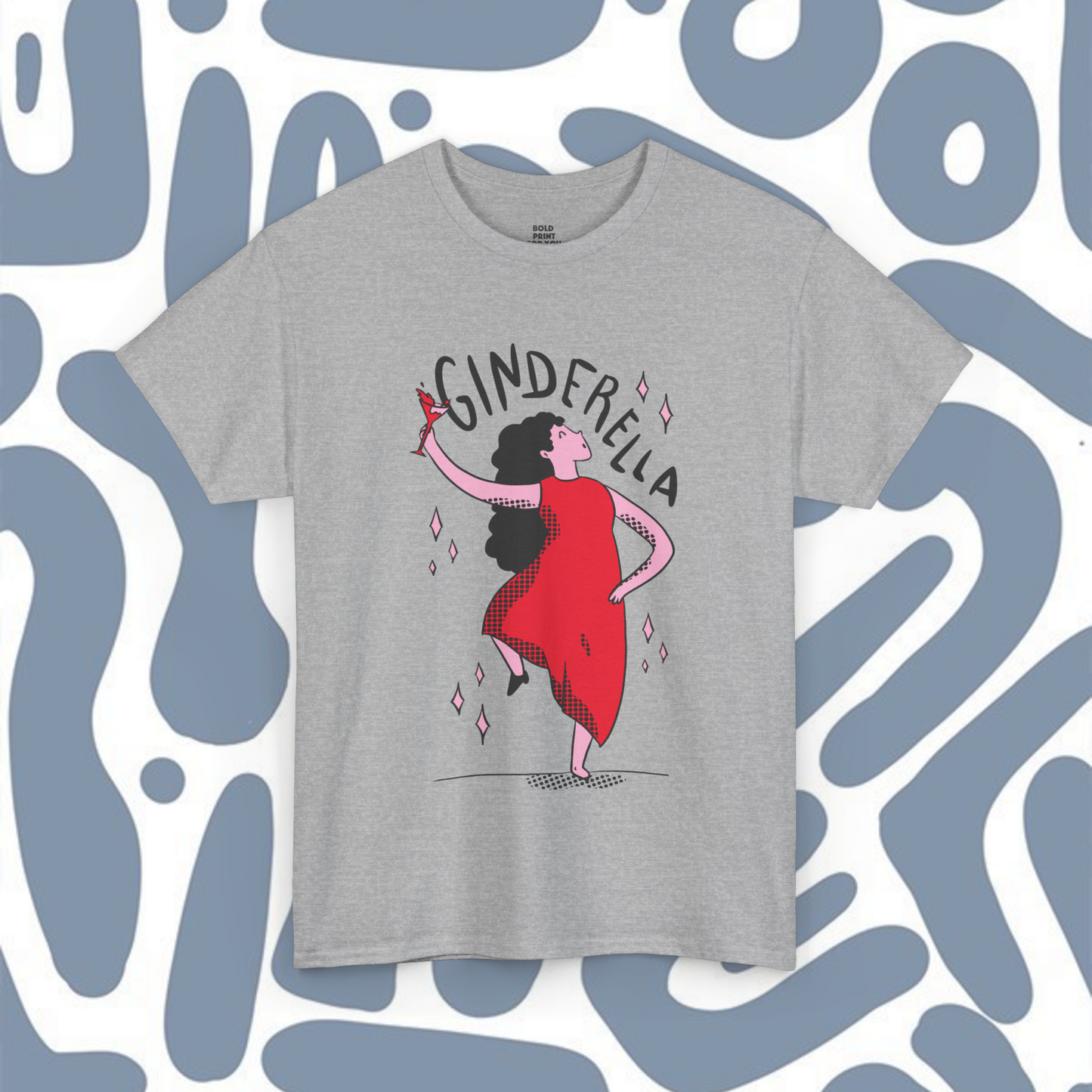 Ginderella t-shirt, graphic shirts, unisex tshirt, funny printed T-shirt