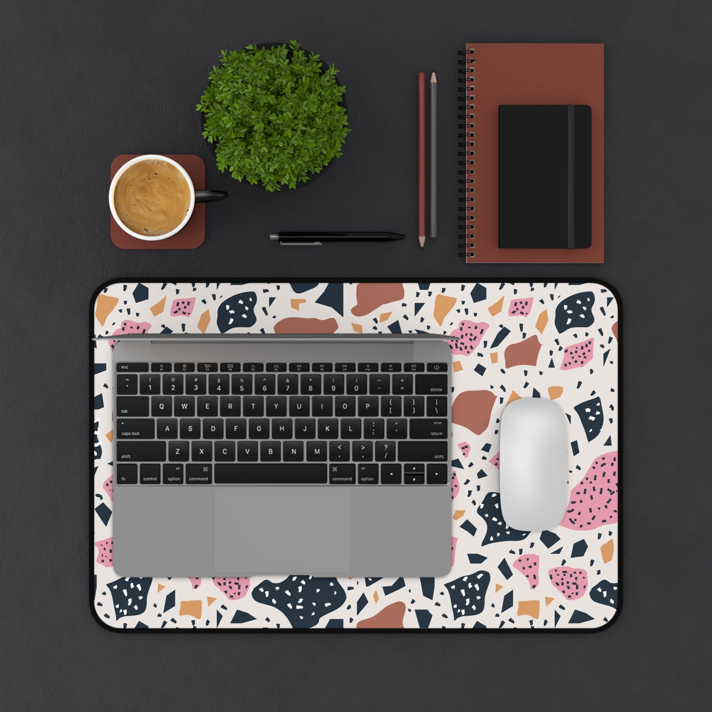 Colorful terrazzo Desk Mat, gaming mouse mat, mousepad large, XXL deskpad mouse pad