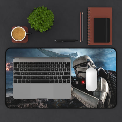 Stormtrooper Desk Mat, Gaming keyboard matt, mousepad large, XXL extended deskpad mouse pad - Bold Print