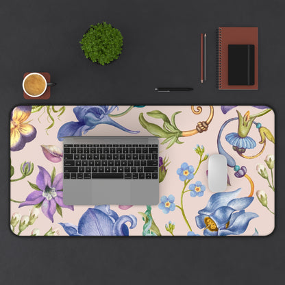 Desk Mat Aesthetic purple floral