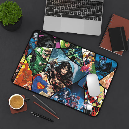 Heroes DC Desk Mat, gaming mouse mat, mousepad large, XXL deskpad mouse pad