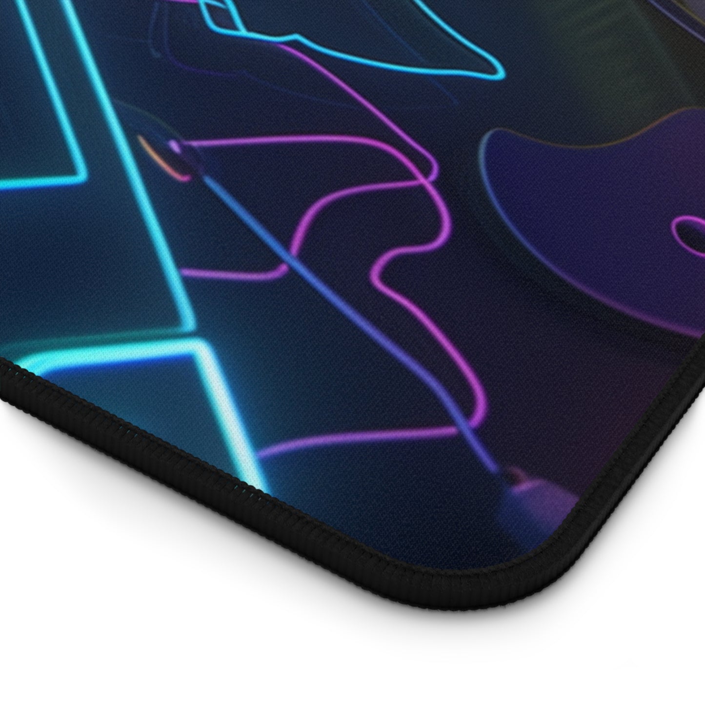 neon devices Desk Mat, Psychedelic gaming mouse mat, XXL deskpad mouse pad