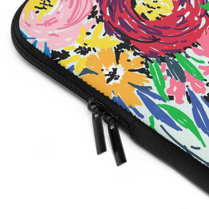 Bouquet of painted flowers Laptop sleeve - Bolt Print