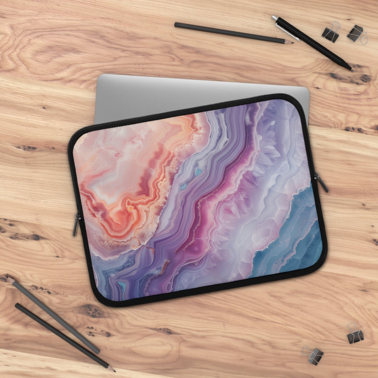 Light marble Laptop sleeve macbook or any laptop, laptop bag, Laptop carrying case