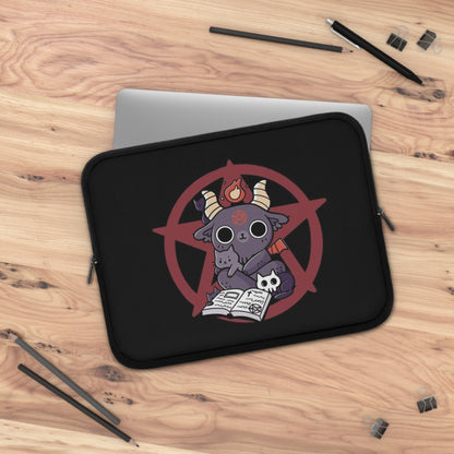 Demon cat Laptop sleeve macbook or any laptop, laptop bag, laptop cover