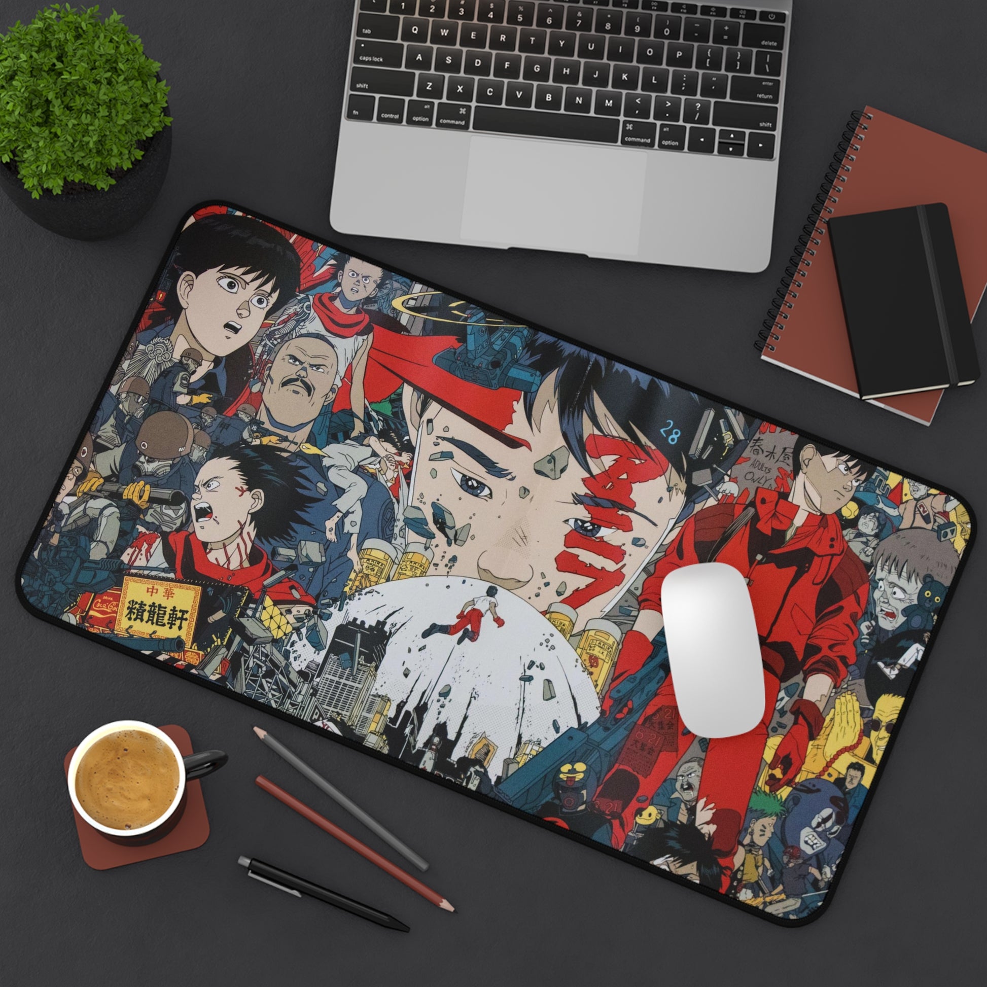 Anime Akira Desk Mat, Gaming keyboard matt, mousepad large, XXL extended deskpad mouse pad - Bold Print