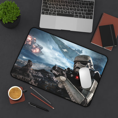 Stormtrooper Desk Mat, Gaming keyboard matt, mousepad large, XXL extended deskpad mouse pad - Bold Print