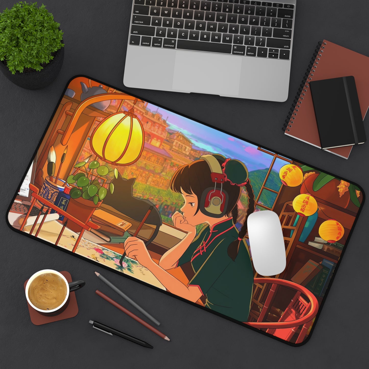 Lofi Girl Gaming Desk Mat