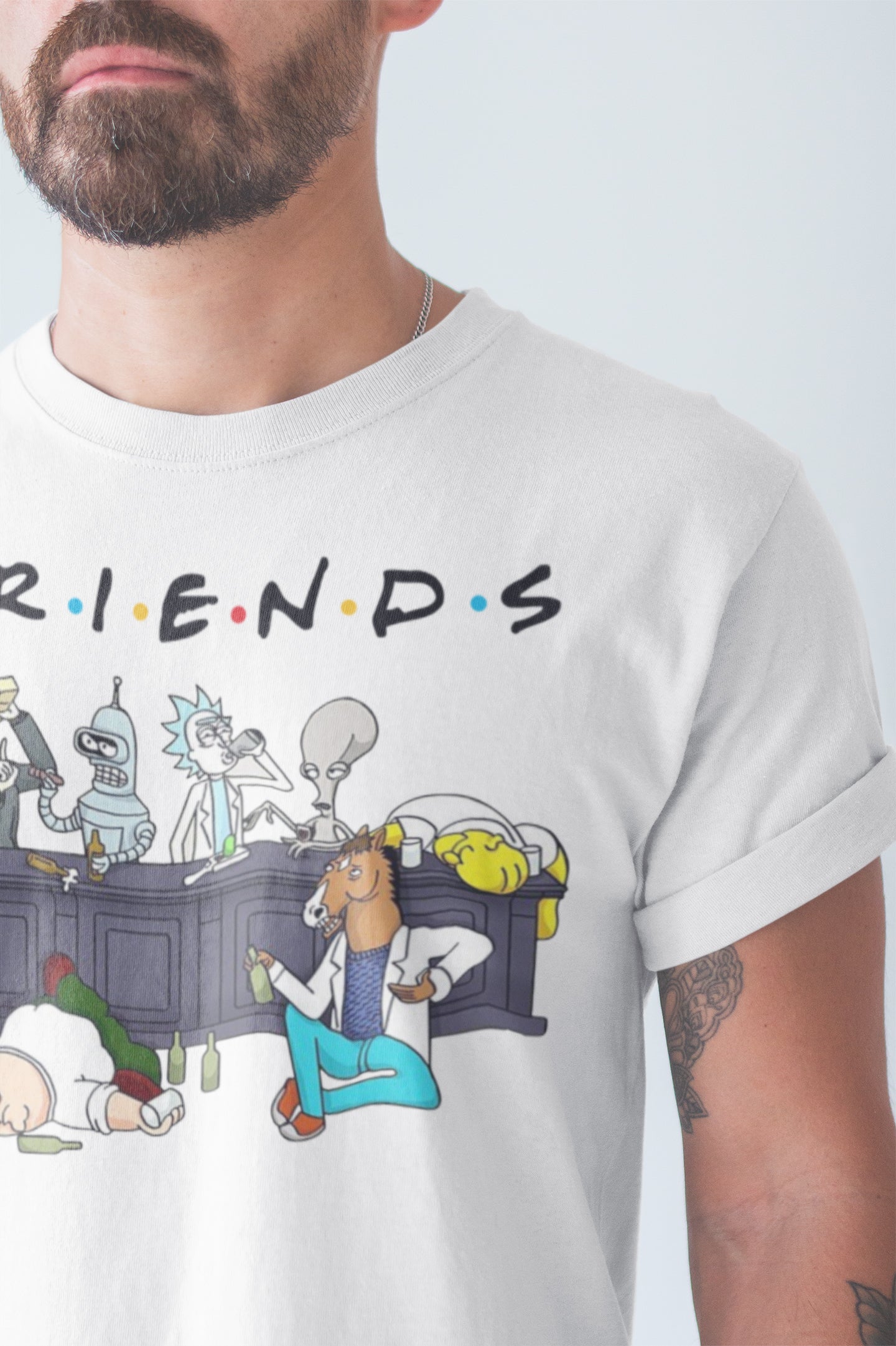 All friends T-shirt, funny t-shirt, graphic shirts, unisex tshirt, printed T-shirt - Bolt Print