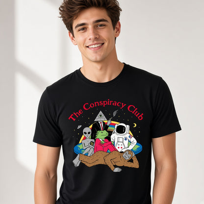 The Conspiracy Club Funny Alien Bigfoot T-Shirt