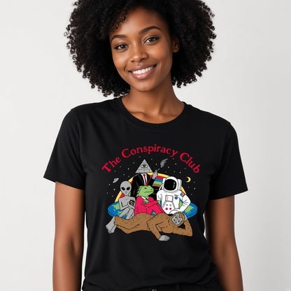 The Conspiracy Club Funny Alien Bigfoot T-Shirt