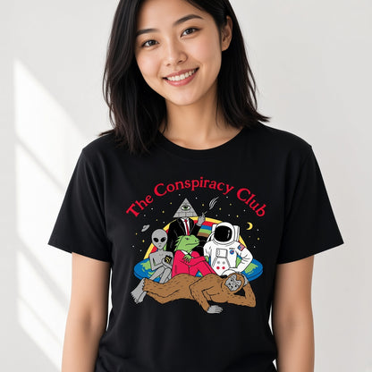 The Conspiracy Club Funny Alien Bigfoot T-Shirt