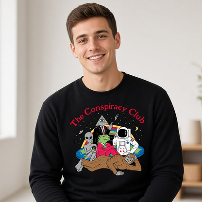 The Conspiracy Club Funny Alien Bigfoot Sweatshirt