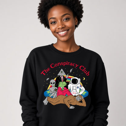 The Conspiracy Club Funny Alien Bigfoot Sweatshirt