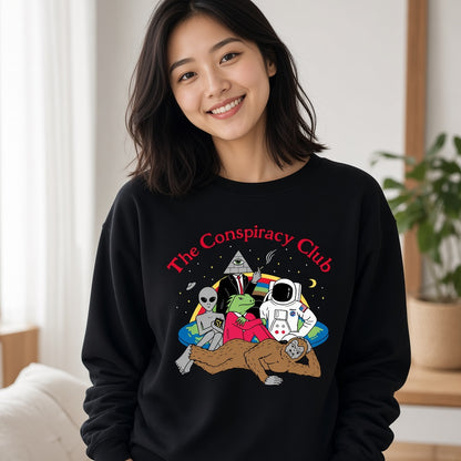 The Conspiracy Club Funny Alien Bigfoot Sweatshirt