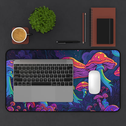 fly agarics Desk Mat, Psychedelic gaming mouse mat, XXL deskpad mouse pad