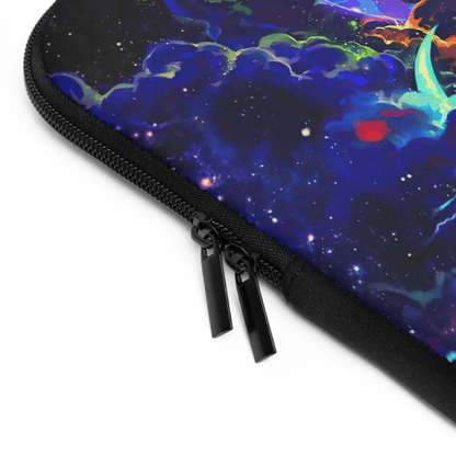 Neon Rick and Morty Laptop sleeve - Bolt Print