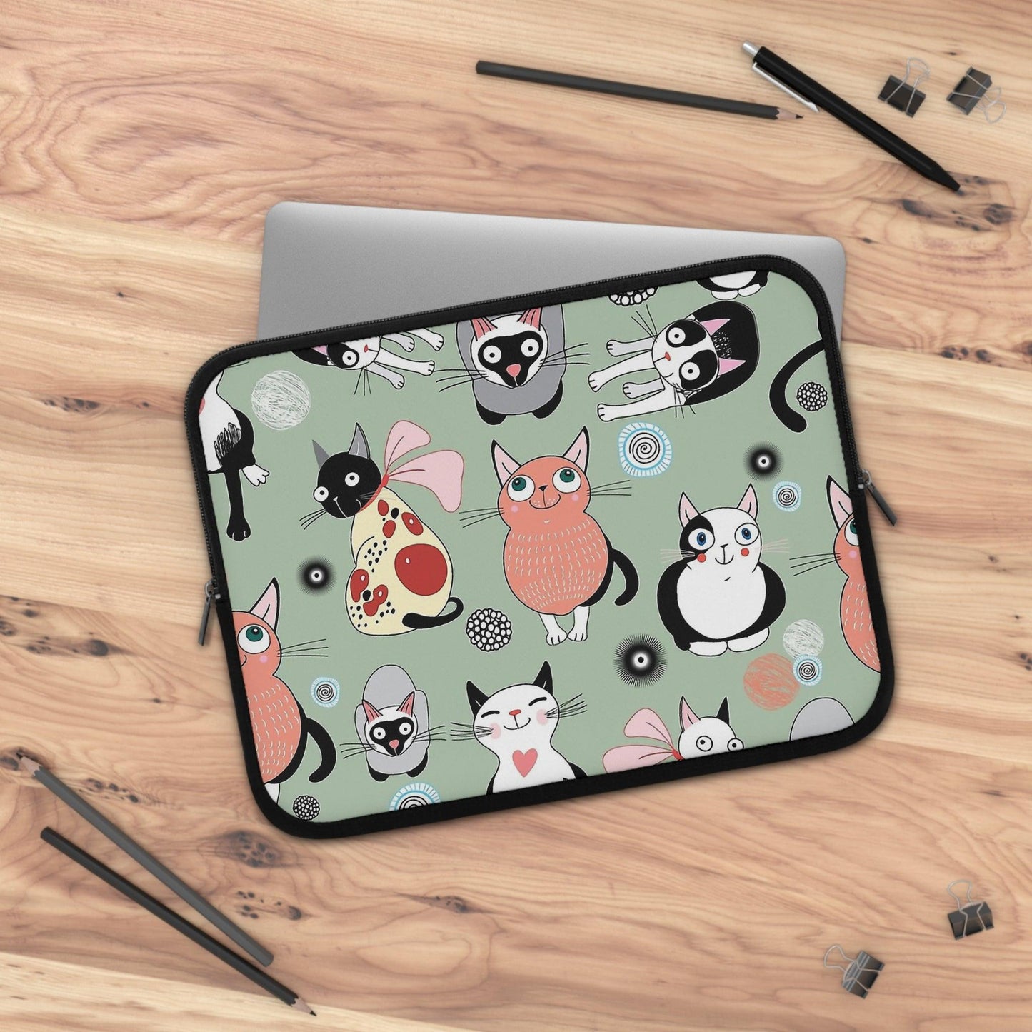 Cats Laptop sleeve - Bolt Print