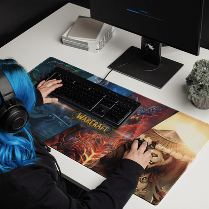 World of WarCraft Desk Mat, Gaming keyboard matt, mousepad large, XXL extended deskpad mouse pad - Bolt Print