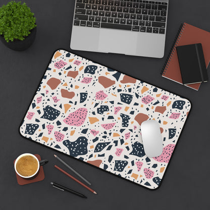 Colorful terrazzo Desk Mat, gaming mouse mat, mousepad large, XXL deskpad mouse pad