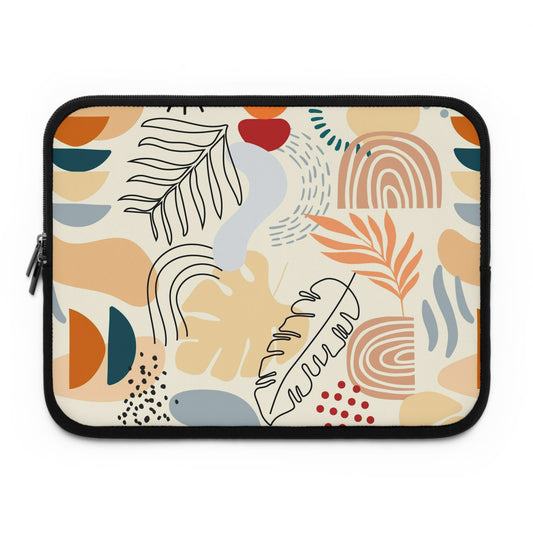 Laptop sleeve abstract shapes