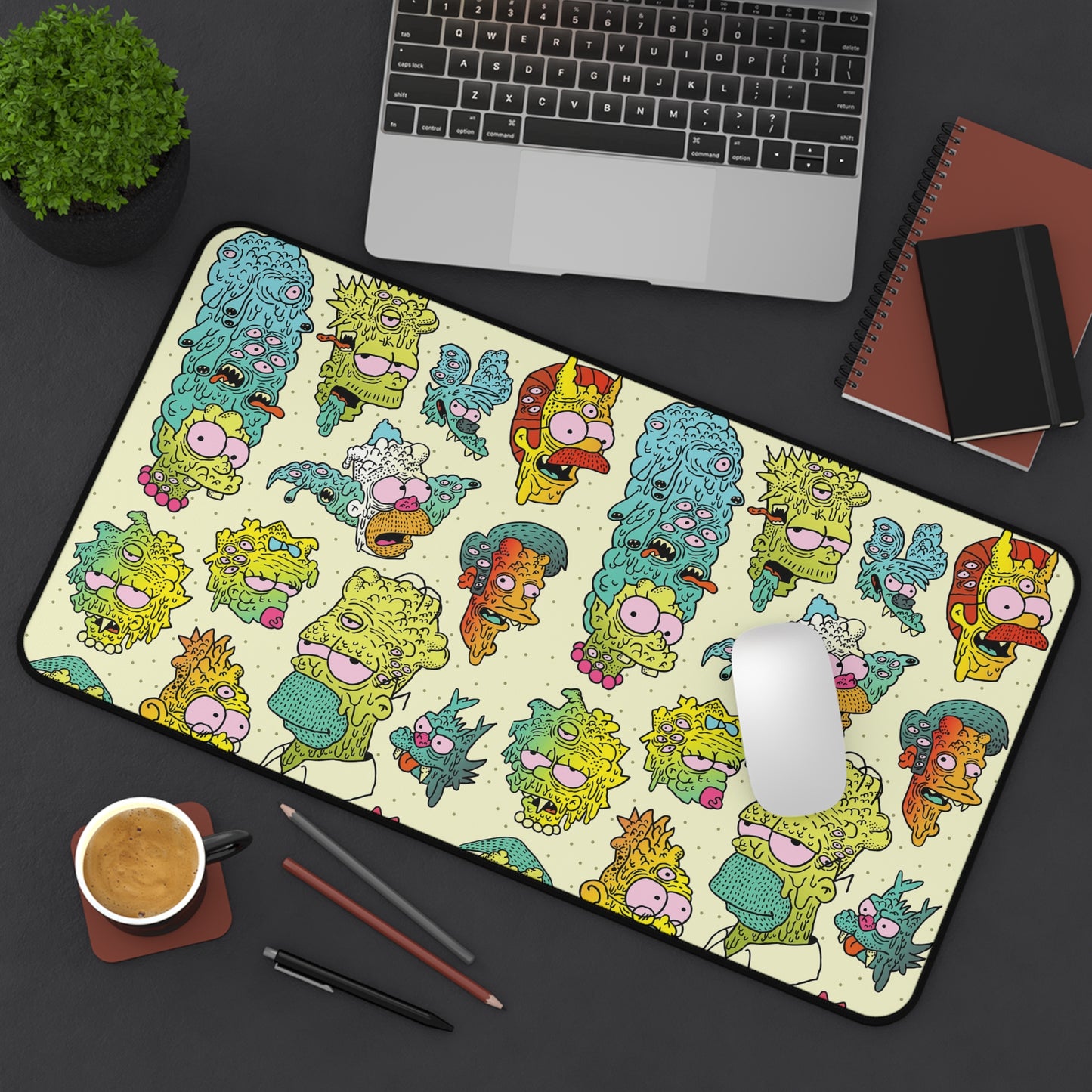 Monster Simpsons Desk Mat, gaming mouse mat, XXL deskpad mouse pad