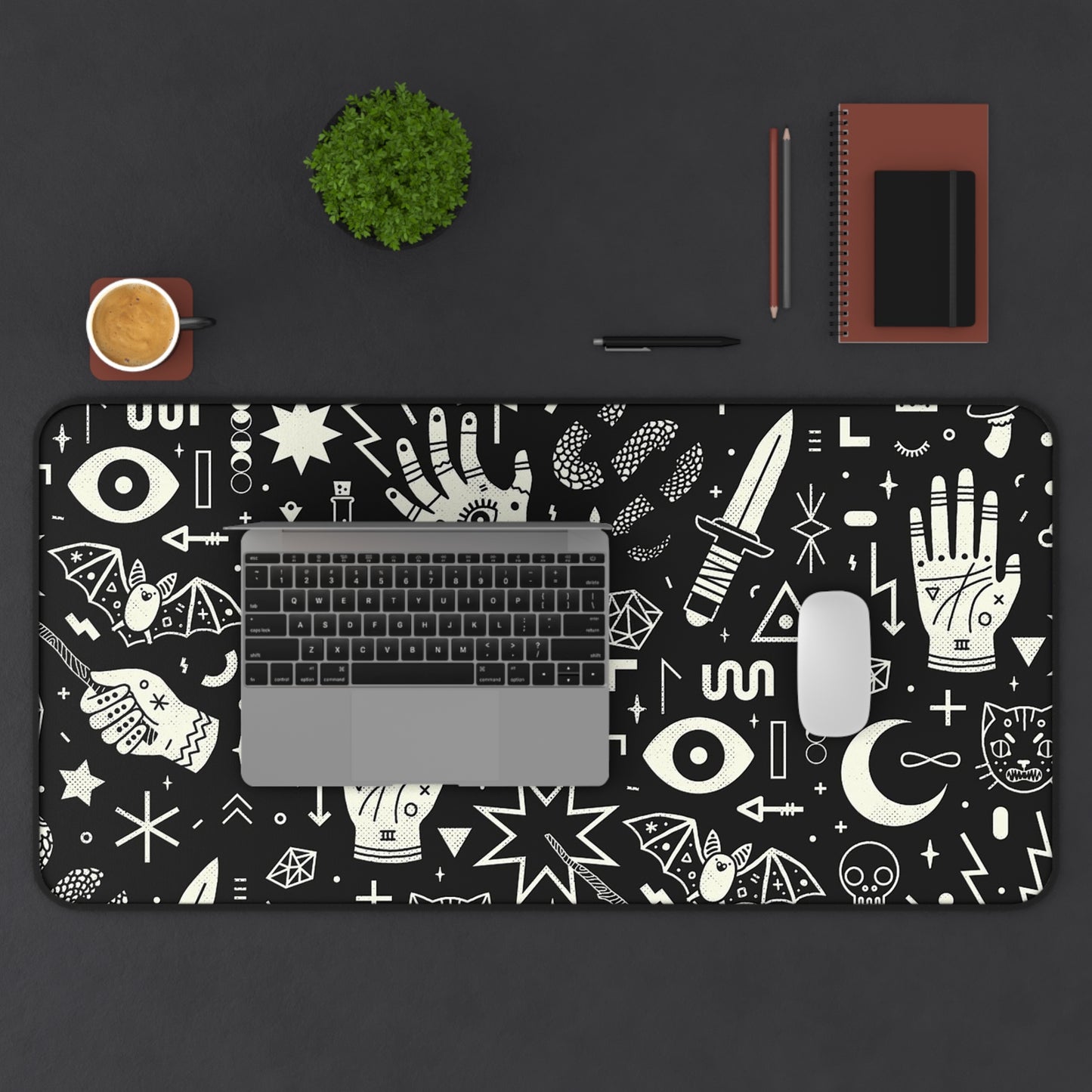 Witchcraft Desk Mat, Gaming keyboard mat, XXL mousepad